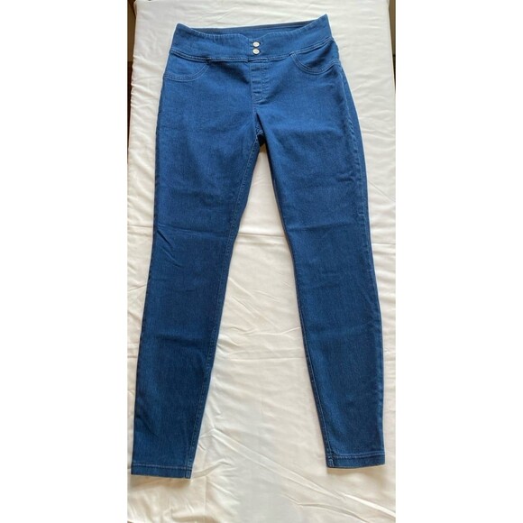 Hue Jeggings Leggings Size Medium Tapered Skinny Leg Stretchy Form Fitting Jeans - Picture 2 of 9